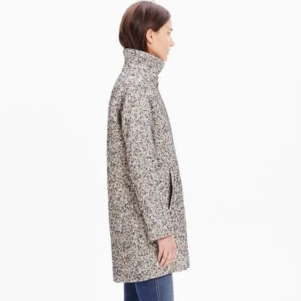 Madewell Tweed City Grid Coat